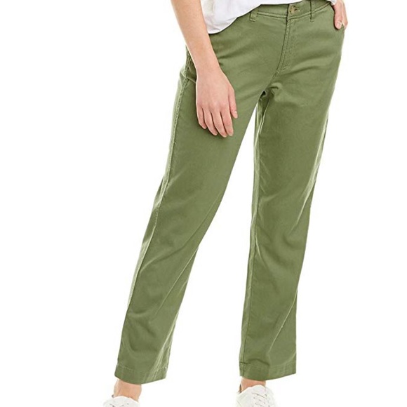 SOLD— J.Crew Women's Slim Chino Pant Olive Green - Picture 2 of 6